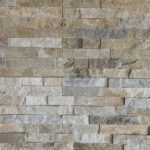 natuursteen paneel steenstrips beige kwartsiet