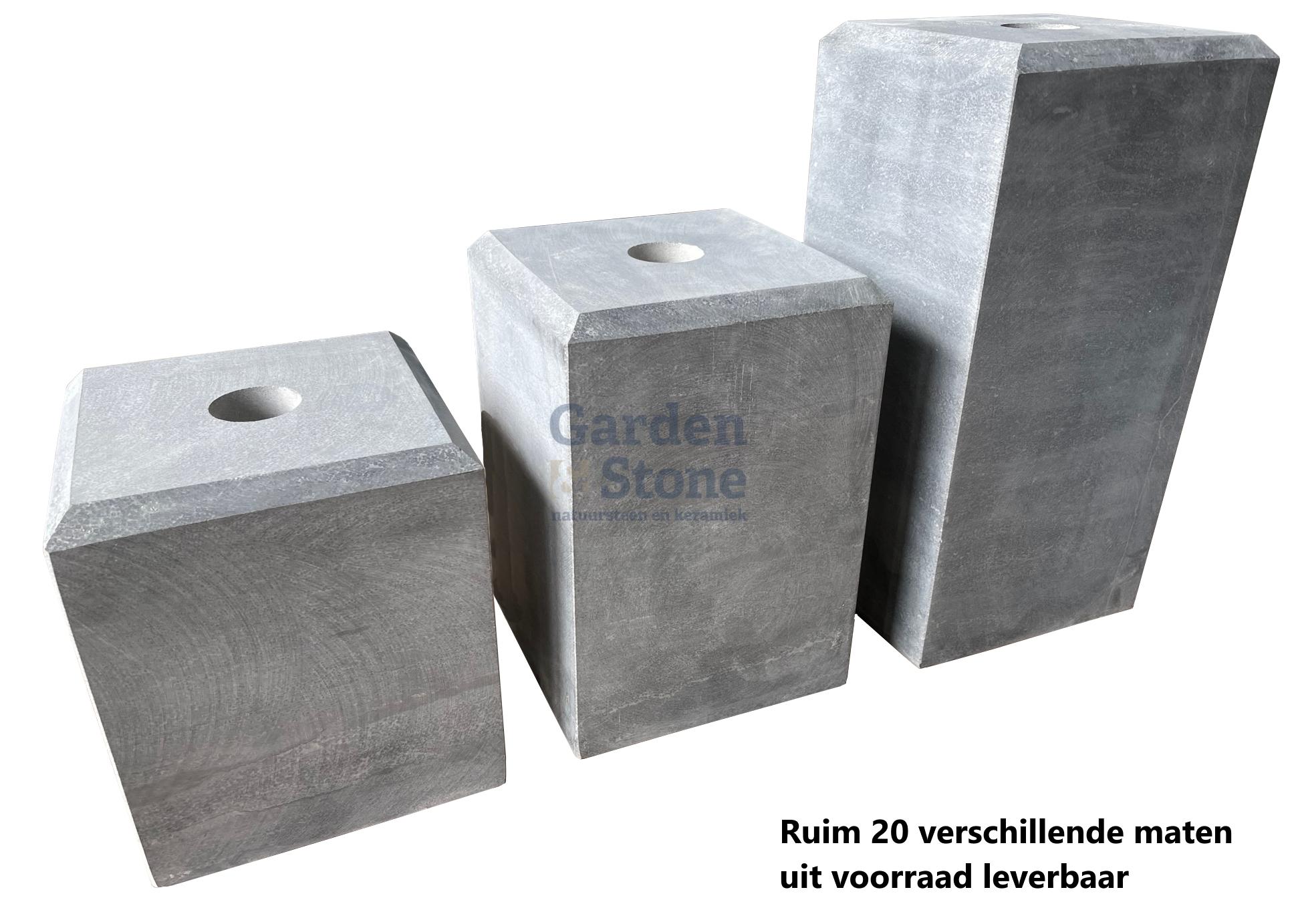 hardsteen poeren facet combi maatvergelijk natuursteen