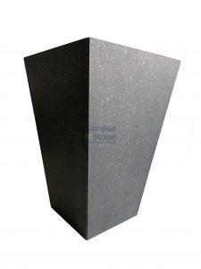 plantenbak graniet basalt zwart antraciet bloemen tuin