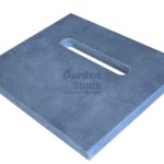 brievenbusplaat metsel pilaar paal hardsteen grijs