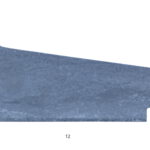 zijaanzicht raamdorpel hardsteen 12x3x6 nokje 2
