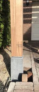 toegepaste poer met facet overkapping veranda carport